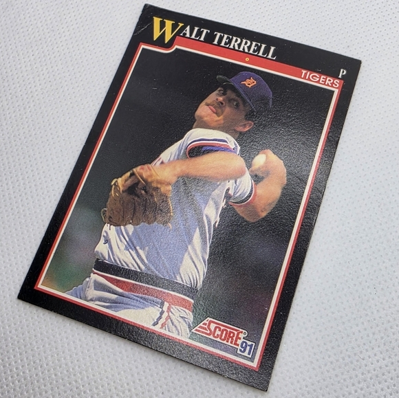 1991 Score Walt Terrell Detroit Tigers #801 Baseball Card - Picture 2 of 5